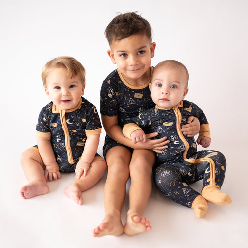 FancyPrince Magic Academy Baby Bamboo Zipper Romper Pajamas