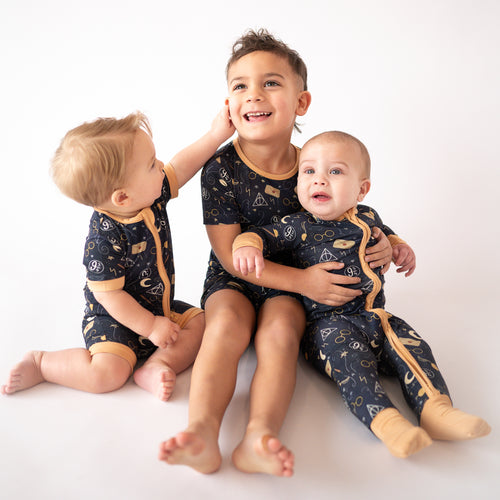 FancyPrince Magic Academy Baby Bamboo Zipper Romper Pajamas