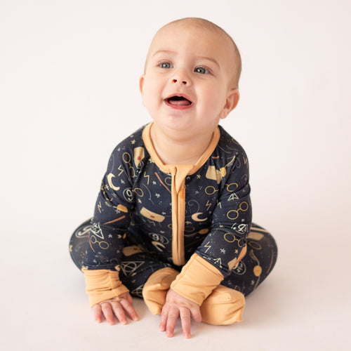 FancyPrince Magic Academy Baby Bamboo Zipper Romper Pajamas