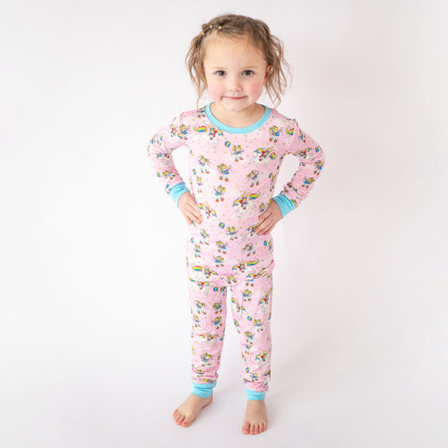 FancyPrince Unicorn Girl Kid Bamboo Two-Piece Pajama Set