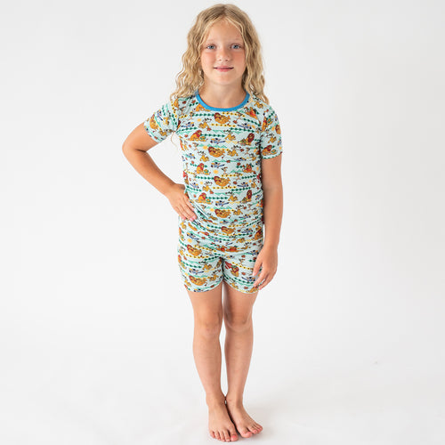 Lion Kids Bamboo Short Two-Piece Pajama Set