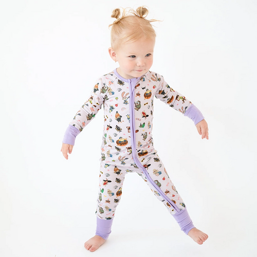 Crazy Zoo Baby Bamboo Zipper Romper Pajamas