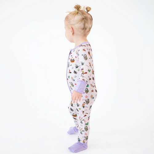 Crazy Zoo Baby Bamboo Zipper Romper Pajamas