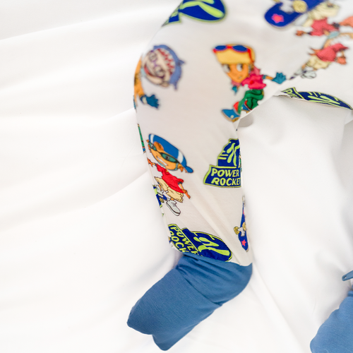 Rocket Skateboard Baby Bamboo Zipper Romper Pajama