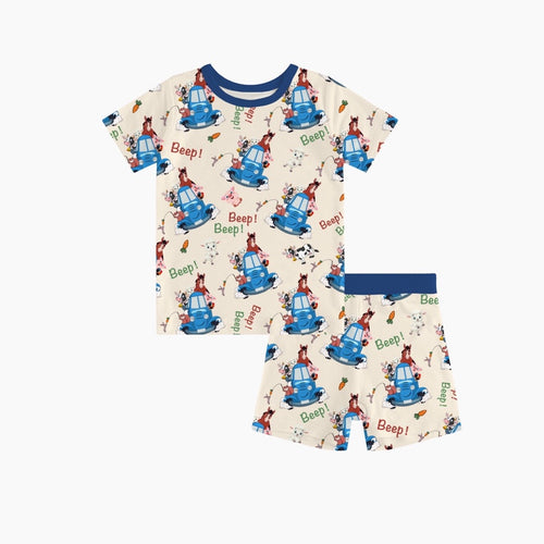 FancyPrince Animal Car Carrot Kids Bamboo Short Two-Piece Pajama Set