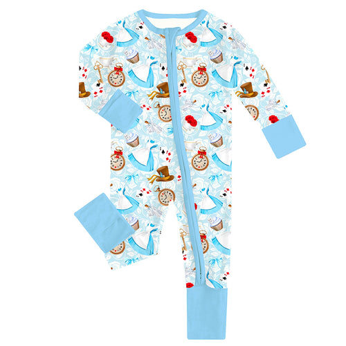 Fancyprince Dream Wonderland Baby Bamboo Zipper Romper Pajamas