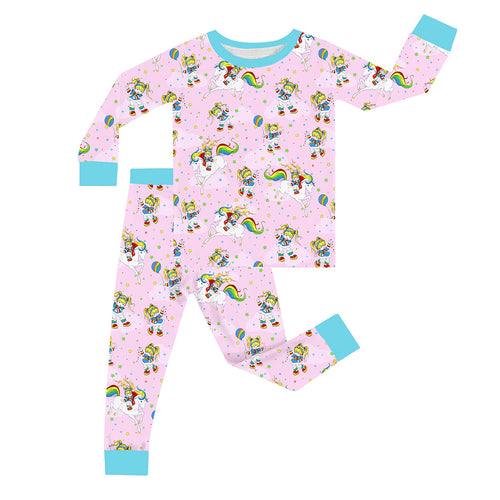 FancyPrince Unicorn Girl Kid Bamboo Two-Piece Pajama Set