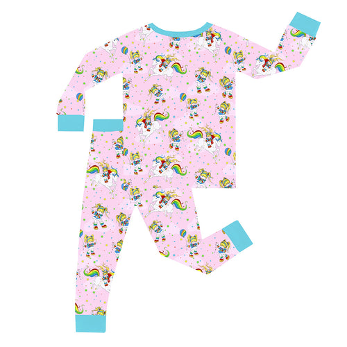 FancyPrince Unicorn Girl Kid Bamboo Two-Piece Pajama Set