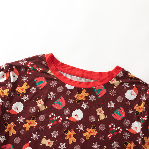 Christmas Red Gift Print Matching Family Pajama Set