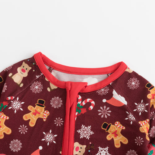 Christmas Red Gift Print Matching Family Pajama Set