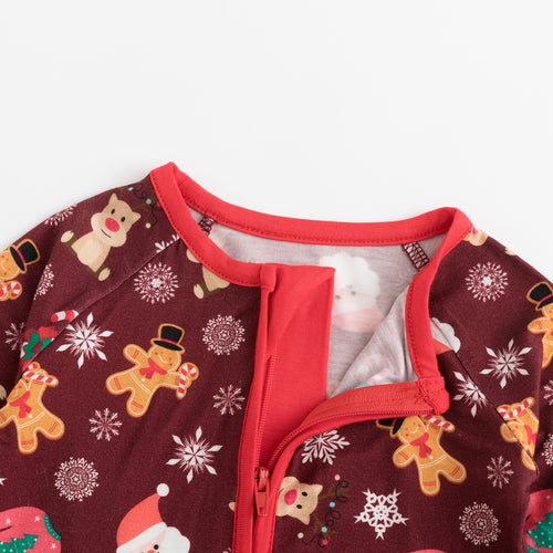 Christmas Red Gift Print Matching Family Pajama Set