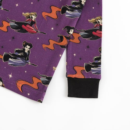 Long Sleeve Pajamas in Halloween Witch Print