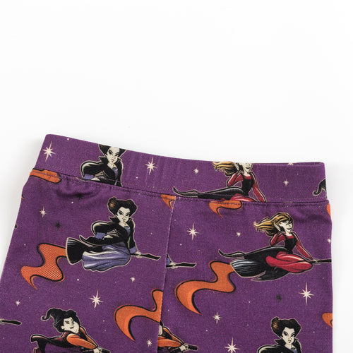 Long Sleeve Pajamas in Halloween Witch Print