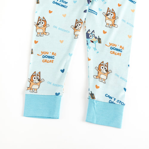 FancyPrince Dog Dancing Kid Bamboo Two-Piece Pajama Set