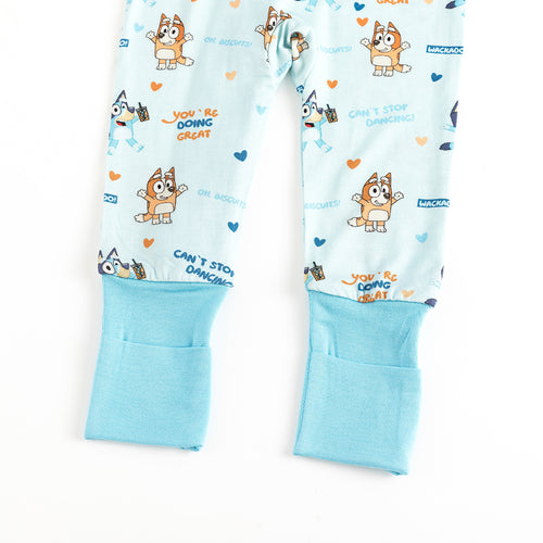 FancyPrince Dog Dancing Baby Bamboo Zipper Romper Pajamas