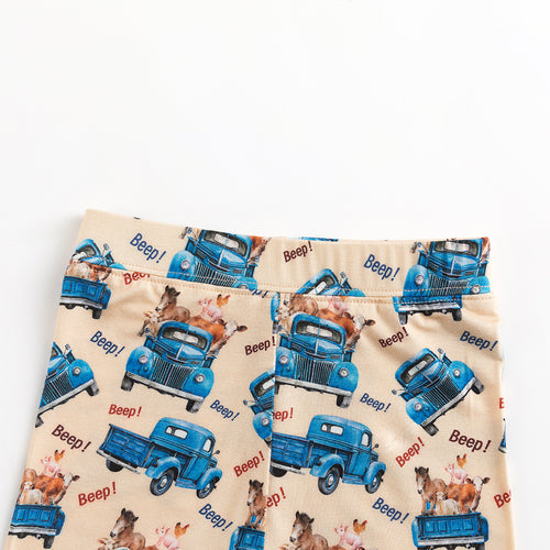 Animal Cargo Truck Farm Two-Piece Pajama Set