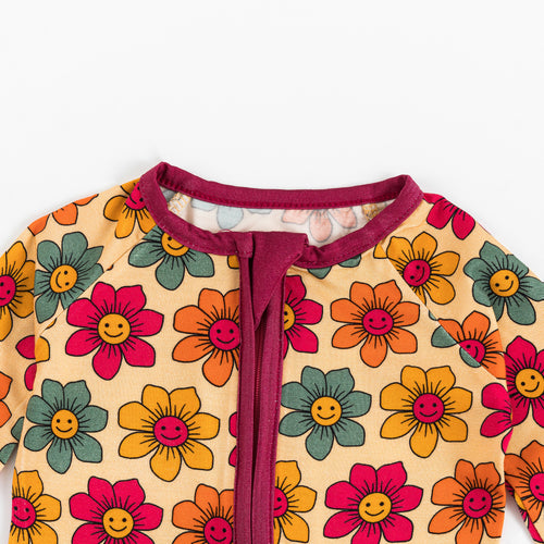 Bamboo Viscose Pajamas With Colorful Flower