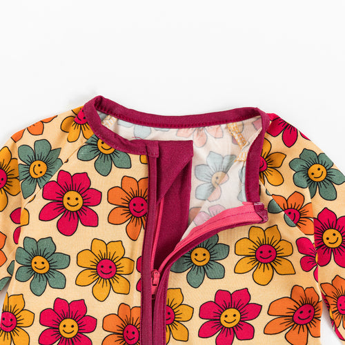 Bamboo Viscose Pajamas With Colorful Flower