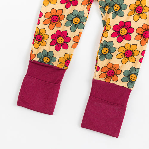 Bamboo Viscose Pajamas With Colorful Flower