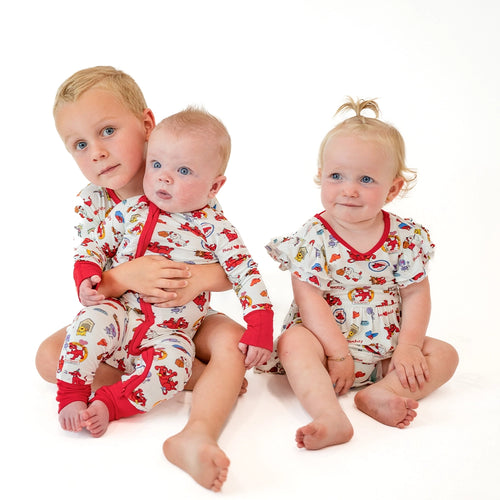 Big Red Dog Twirl Dress With Bodysuit