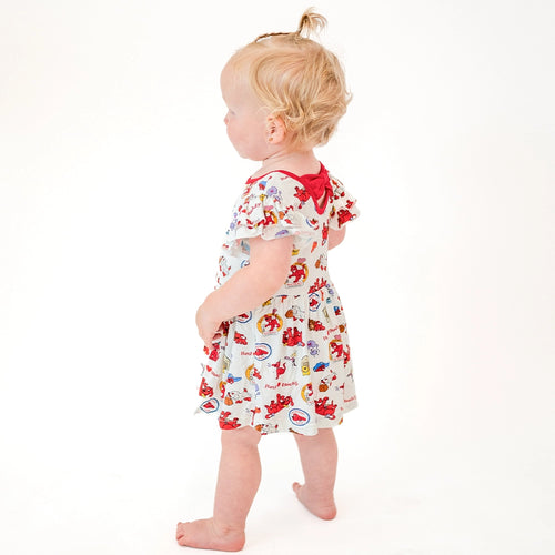 Big Red Dog Twirl Dress With Bodysuit