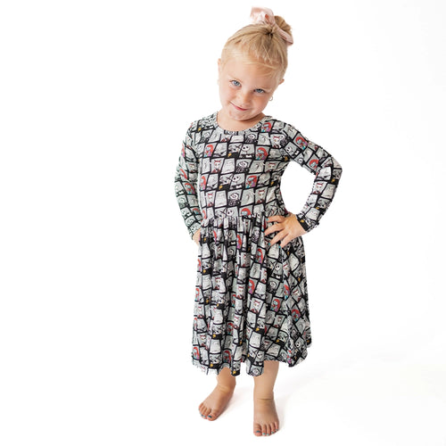King of Halloween Town Kids Bamboo Long Sleeves Dress