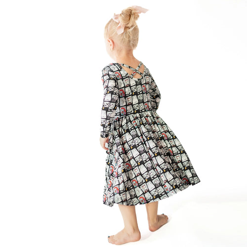 King of Halloween Town Kids Bamboo Long Sleeves Dress