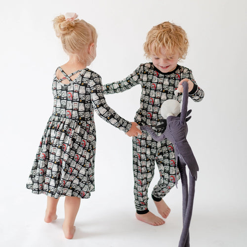 King of Halloween Town Kids Bamboo Long Sleeves Dress