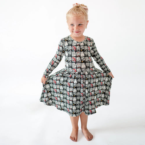 King of Halloween Town Kids Bamboo Long Sleeves Dress
