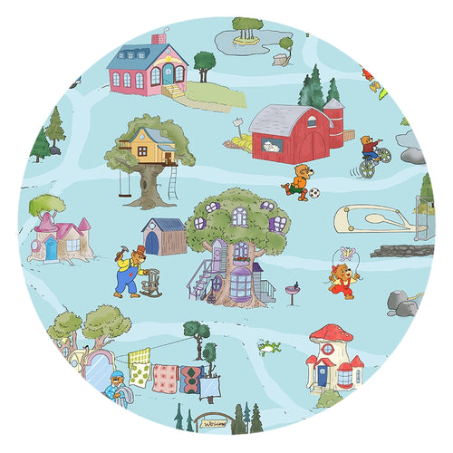 Bear Family Life Baby Bamboo Short Zipper Romper Pajamas