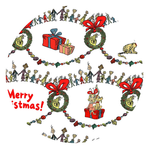 Christmas Green Face Cheer Bamboo Family Matching Pajamas