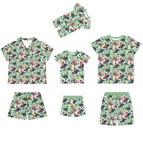Super Racing Bamboo Family Matching Pajamas