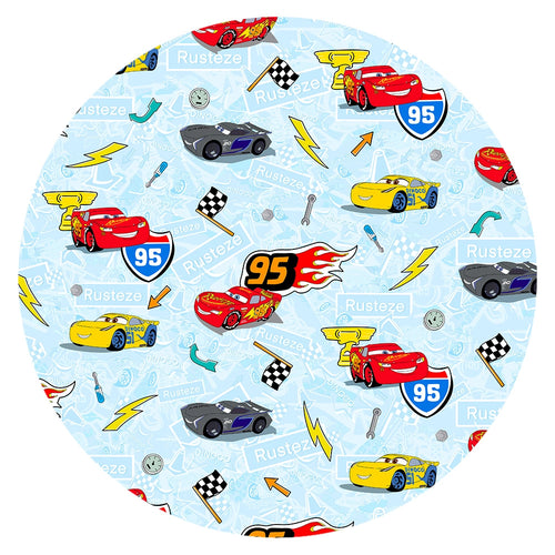 Car Champs on Ice Blue Baby Bamboo Zipper Romper Pajamas