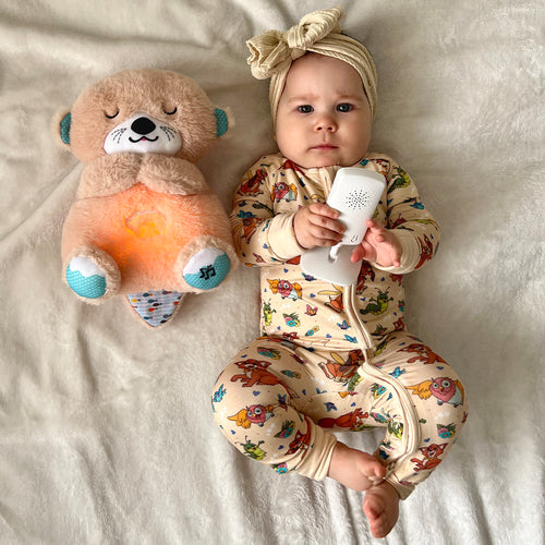 FancyPrince Fox Hound Baby Bamboo Zipper Romper Pajamas