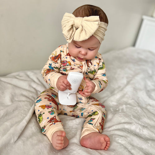 FancyPrince Fox Hound Baby Bamboo Zipper Romper Pajamas