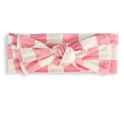 Checkered Headband in Pink