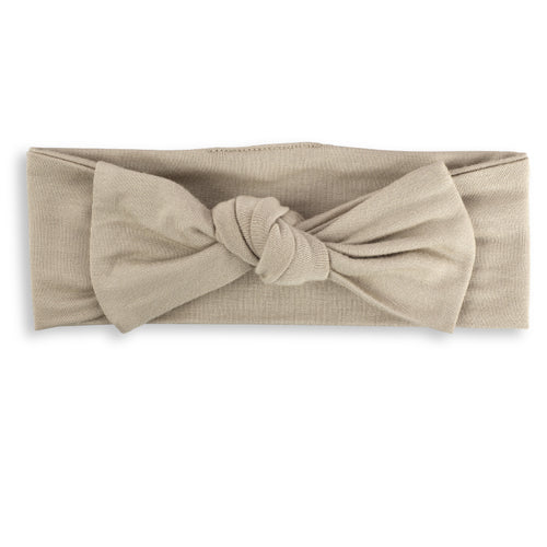 Beige Bamboo Headband Bow