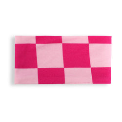 Bamboo Baby Rose Red Checkerboard Bow Headband