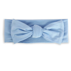 Sky Blue Bamboo Headband Bow