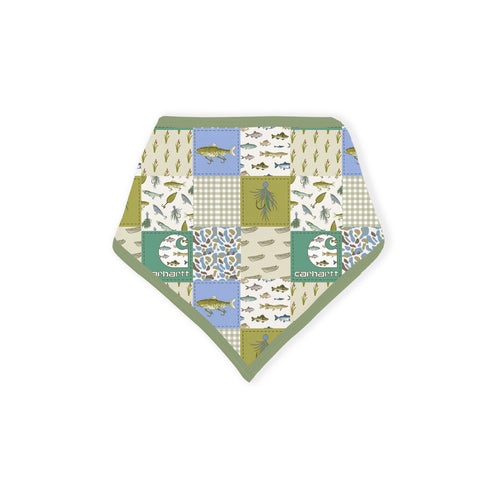 Outdoor Fishing Western Patchwork Bamboo Baby Bib