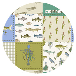 Outdoor Fishing Western Patchwork Bamboo Baby Bib