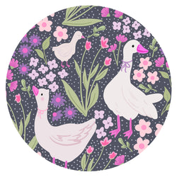 Wildflower Meadow Geese Bamboo Headband Bow