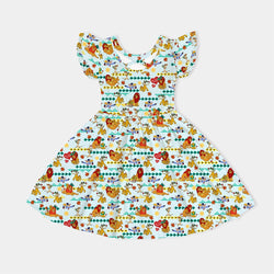 Father‘s Day Lion Kids Bamboo Short Sleeves Dress