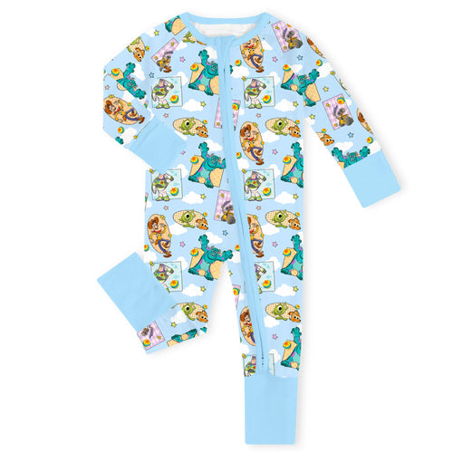 Pixar Sky Party Bamboo Zipper Romper Pajamas