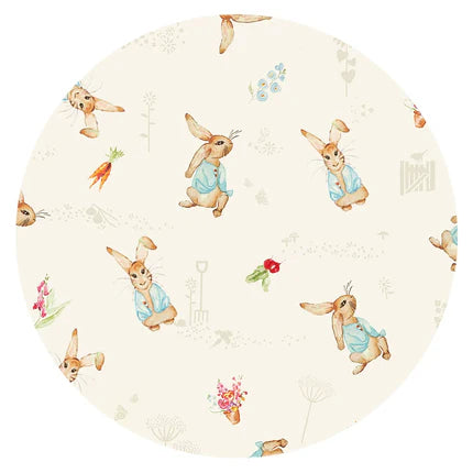 Easter Bunny and Spring  Garden Bamboo Zipper Romper Pajamas