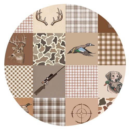 Waterfowl Hound Patchwork Bamboo Zipper Romper Pajamas