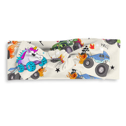 Monster Jam Truck Bamboo Headband Bow