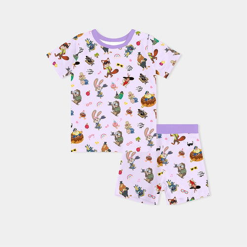 Crazy Zoo Kids Bamboo Short Two-Piece Pajama Set