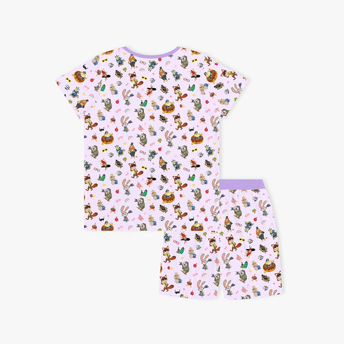 Crazy Zoo Dad&Me Bamboo Family Short Matching Pajamas