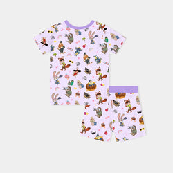 Crazy Zoo Kids Bamboo Short Two-Piece Pajama Set